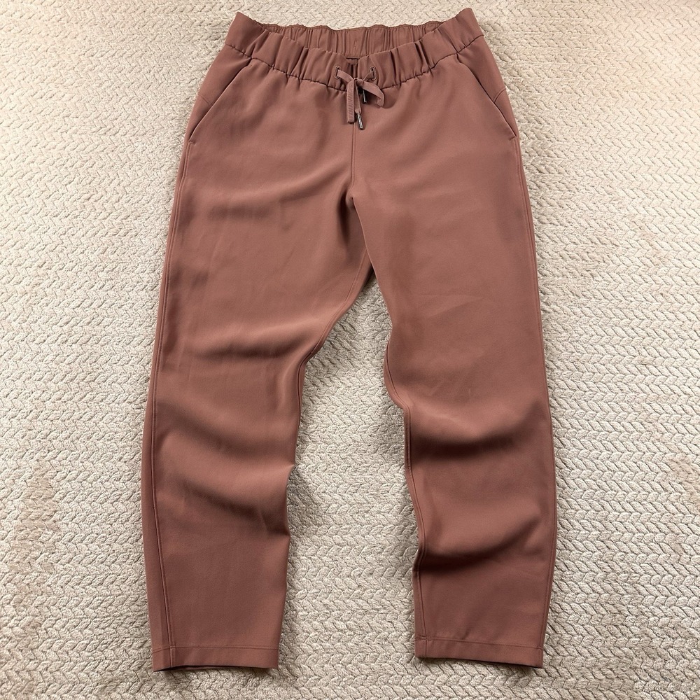 Lululemon Lounge pants Soft jersey Coral Women's 8 BOHO Beach Day luxury